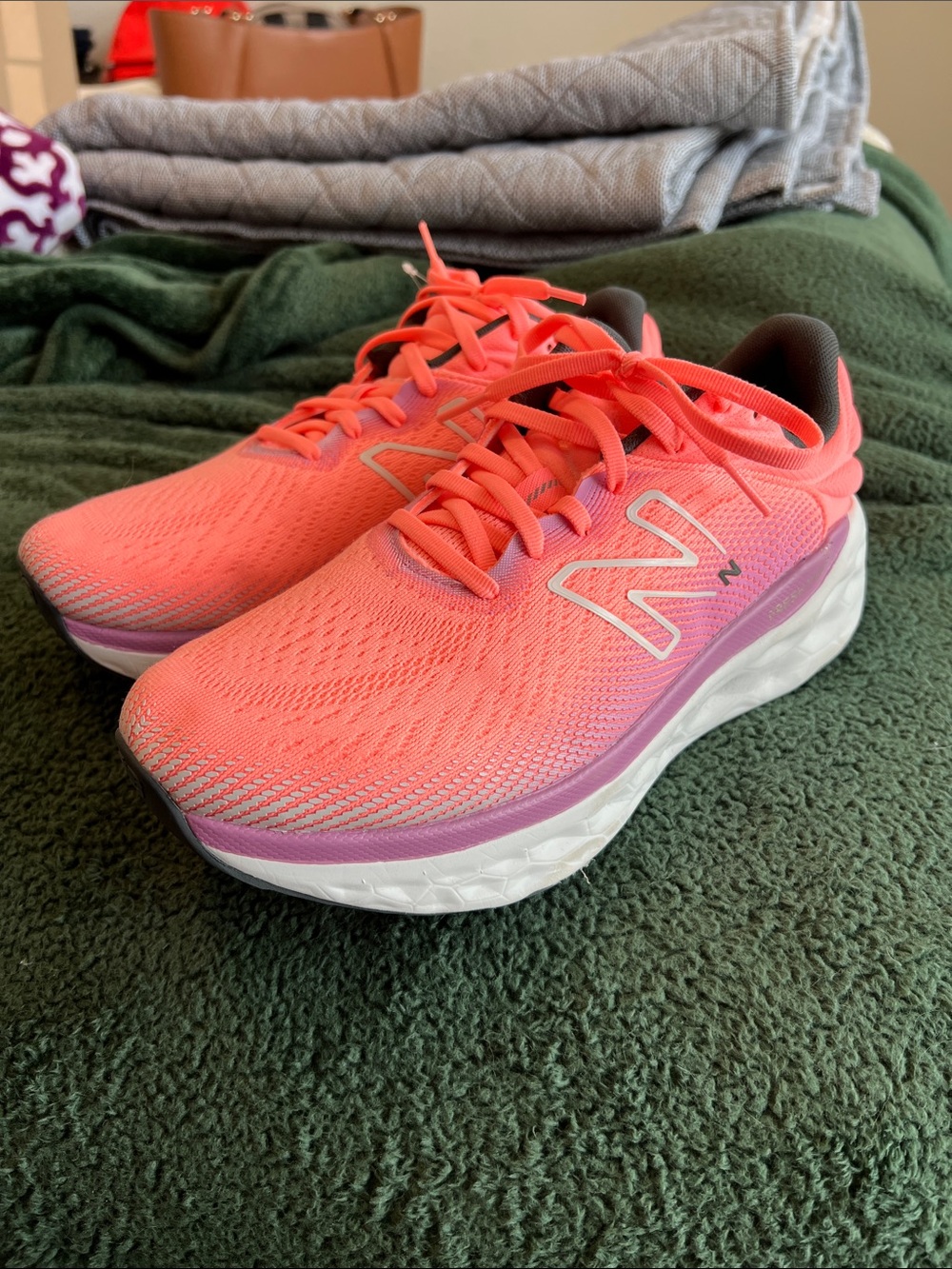 New Balance Women's Bright Coral-Pink Running Sneakers